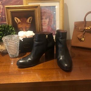 Louise et Cie Black Leather Booties